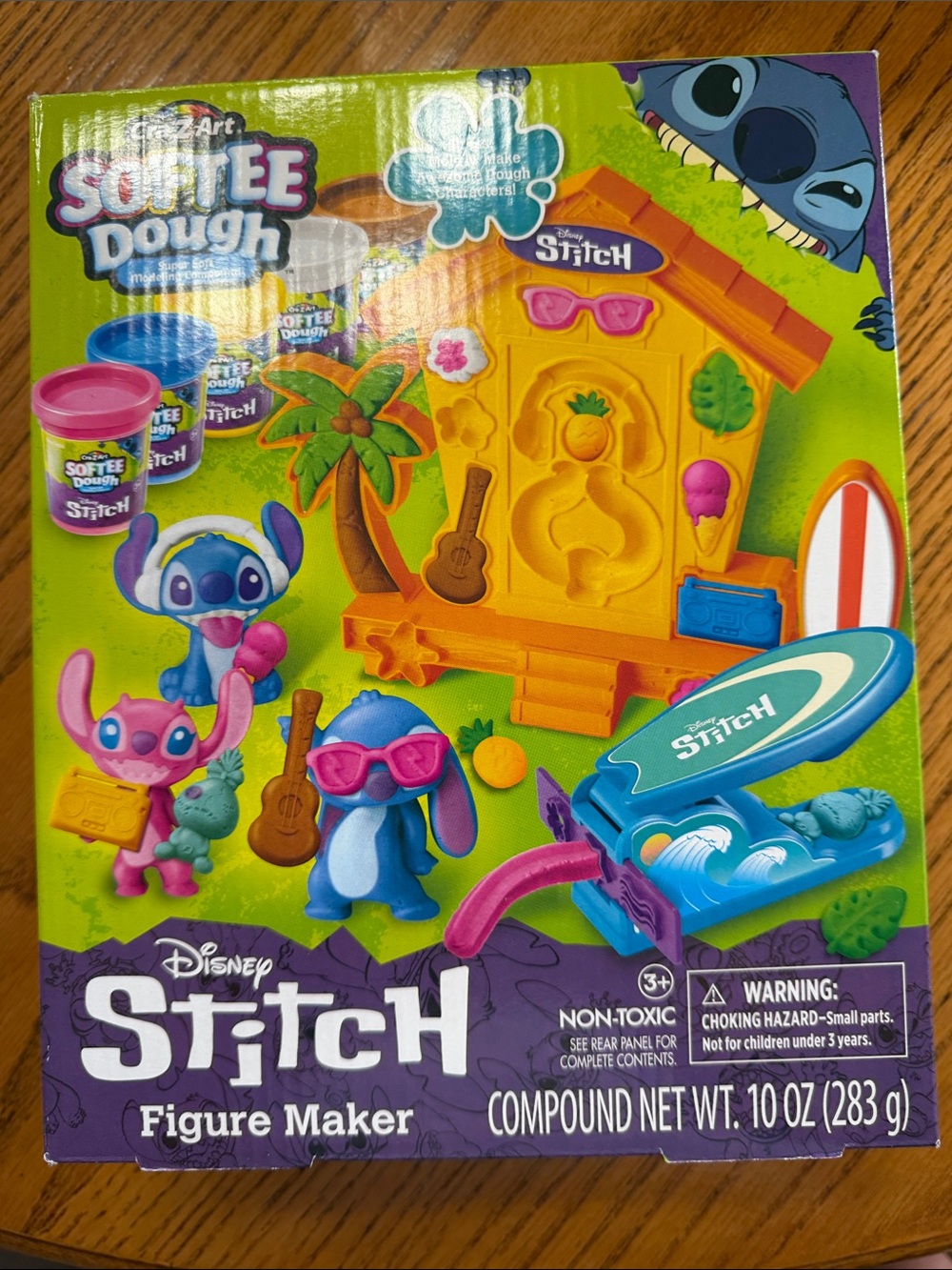 Disney Stitch Softee Dough Figure Maker Playset - Green, Blue, Pink, Yellow